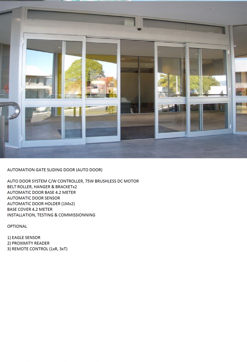 automatic sliding door CCTV Malaysia CCTV security system in